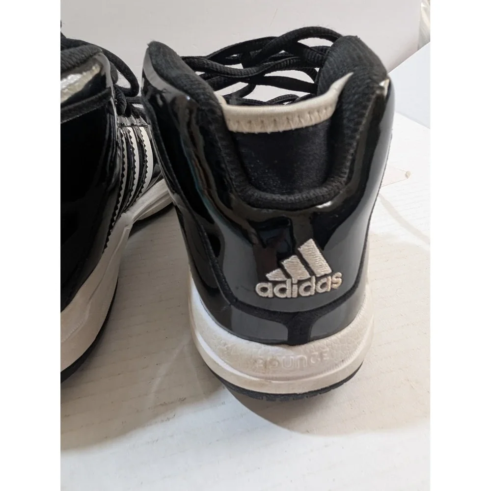Adidas Pro Model 2G Black Patent Leather Basketball Sneakers EG2158 Youth Size 5
